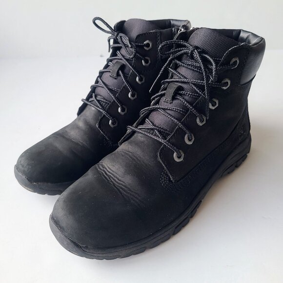 Timberland Black Leather Lace Up Combat Boots EU Size 38 - Picture 4 of 11